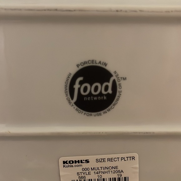 Food Network Holiday serving rectangle serving platter/tray. NWT - Picture 5 of 6